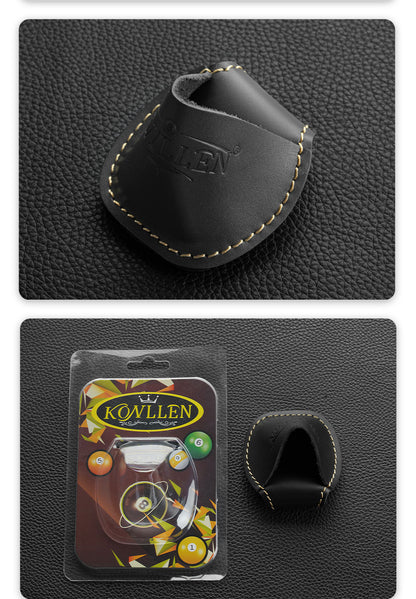 KONLLEN Billiards Chalk Holder Bag Pocket Paunch Leather Chalk Holder Clip Snooker Pool Carom Professional Billiards Accessories