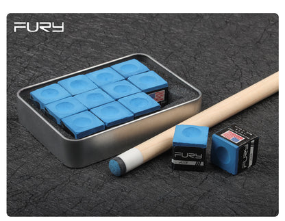 FURY Chalk Billiard 12 Pieces Blue Oil