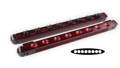 Billiard Pool Snooker Table Wall Mount Hanging Professional 6 Holes 8 Holes Cue Stick Solid Wood Rack Holder Billiard Accessory