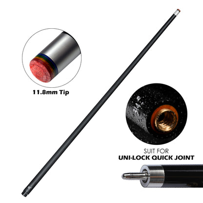 3142 POINOS Carbon Maple Single Shaft Billiard Pool Cue Stick Shaft 10.8/11.75/13mm Tip Uni-loc QR Joint Bullet Shaft