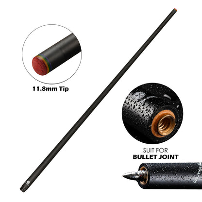 3142 POINOS Carbon Maple Single Shaft Billiard Pool Cue Stick Shaft 10.8/11.75/13mm Tip Uni-loc QR Joint Bullet Shaft