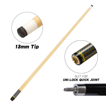 3142 POINOS Carbon Maple Single Shaft Billiard Pool Cue Stick Shaft 10.8/11.75/13mm Tip Uni-loc QR Joint Bullet Shaft