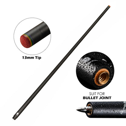 3142 POINOS Carbon Maple Single Shaft Billiard Pool Cue Stick Shaft 10.8/11.75/13mm Tip Uni-loc QR Joint Bullet Shaft