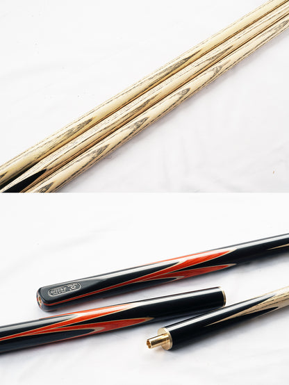 O'MIN Tyrant Snooker Cue 3/4 Piece One Piece Snooker Stick Kit with Case with Telescopic Extension 9.5mm Tip Billiard Cue Kit