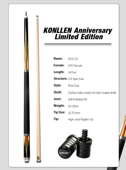 KONLLEN CXD-2 Low Deflection Pool Cue