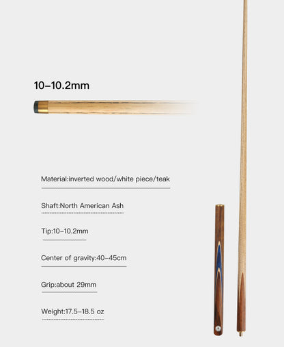 O'MIN Member Snooker Cue 3/4 Jointed Cue 57 inch 10-10.2mm Ash Cue OMIN Members Snooker Stick Billiard Cue With Case and Extension Kit