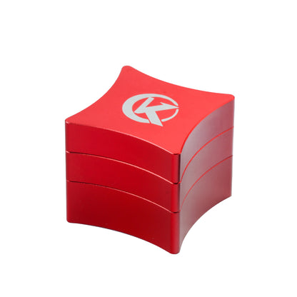 KONLLEN Red/Black Quadrilateral Metal Chalk Holder