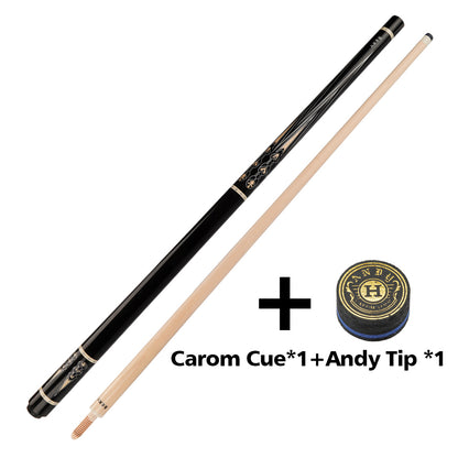 ANDY Billiard Carom Cue 3 Cushion Cue 12mm Tip 142cm Professional Carom Taper Cue Handmade Maple Billiards Stick Cue Libre Cue