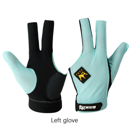 High Quality Three Fingers Billiard Pool Gloves Left Hand