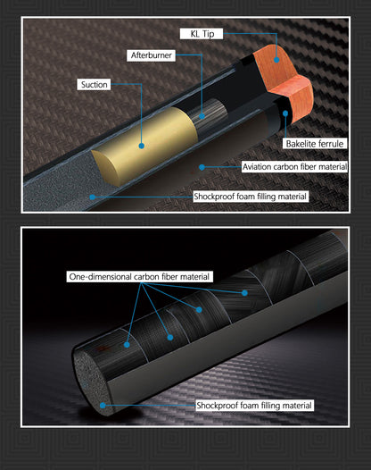 KONLLEN  AING-1F  Pool Cue Stick Carbon Fiber