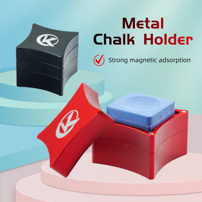 KONLLEN Red/Black Quadrilateral Metal Chalk Holder