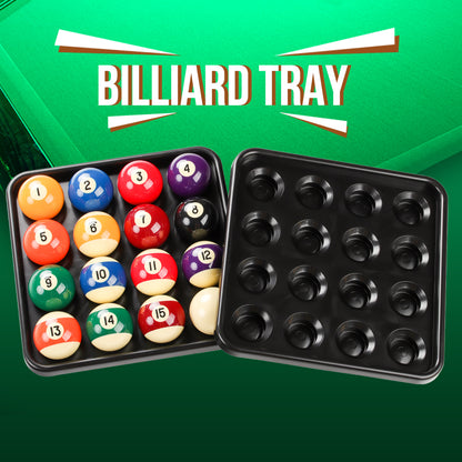 Billiard Ball Tray Holds 16 Ball Portable Professional Serving Indoor Game Carrying Full Set Pool Snooker Billiard Accessories