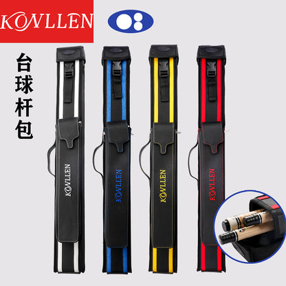 KONLLEN Billiard Carom Cue Case 3 Holes 1 Butt 2 Shafts Cue Case Bag 82cm Length