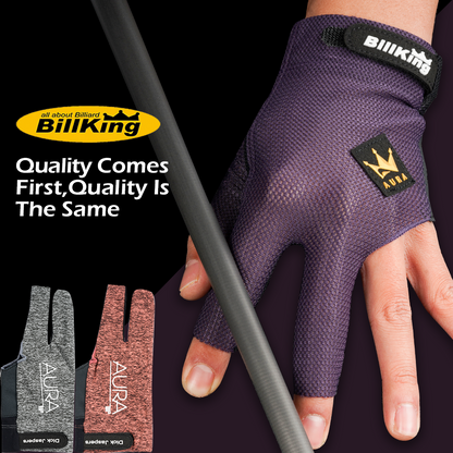 High Quality Three Fingers Billiard Pool Gloves Left Hand