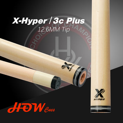 HOW X-Hyper Billiard Cue Shaft CP PLUS Shaft Abalone Shell Mosaic Inlay Ring Single Shaft Radial Pin