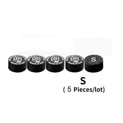 Original Imported MCDERMOTT Billiard Tips 5 Pieces S/M  Black Pool Cue Tip 14mm Durable Multilayer Tips Billiard Accessory