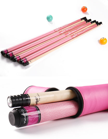 CUPPA Cue Pool Cue 11.75/13mm Tip Maple Shaft Stick Cue With Case Designed For Women 147cm Length