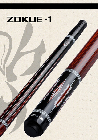 ZOKUE Carom Stick Professional Carom Billiard Cue 3 Cushion Cue Carom Cue Taper 12mm Tip 142 cm Libre Cue with Case