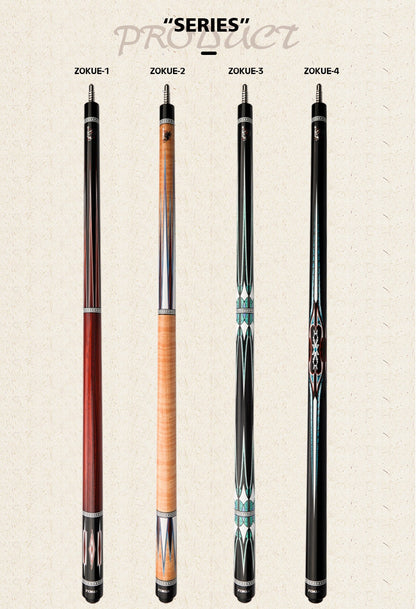 ZOKUE Carom Stick Professional Carom Billiard Cue 3 Cushion Cue Carom Cue Taper 12mm Tip 142 cm Libre Cue with Case