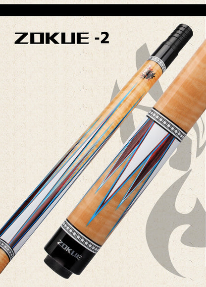 ZOKUE Carom Stick Professional Carom Billiard Cue 3 Cushion Cue Carom Cue Taper 12mm Tip 142 cm Libre Cue with Case