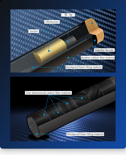 KONLLEN KL10-12F/WF Carbon Pool Cue