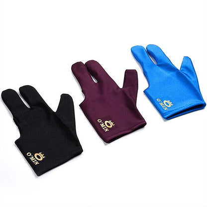 O'MIN Pool Cue Gloves Three Finger Gloves Fingers Unisex