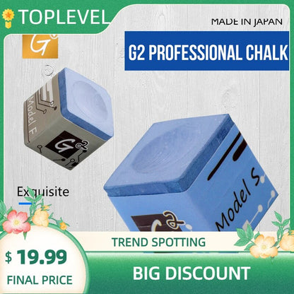 Original Japan G2 Chalk Billiard Magnetic Chalk Fine Powder MODEL F(soft) MODEL S(so soft) Non-stick