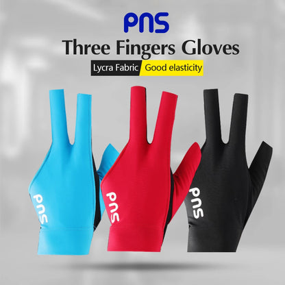 PNS Gloves 2pcs Lycra Fabric Billiard Gloves Two Pieces Non-slip Right/Left hand