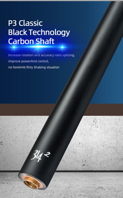 PREOAIDR 3142 P3  Pool Cue Black Technology Shaft