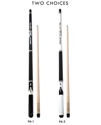 PREOAIDR 3142 P6 Billard Pool Cue Maple Shaft with Extension 13mm 11.5mm 10mm Tip Uni-lock Joint Leather Grip Stick Cue