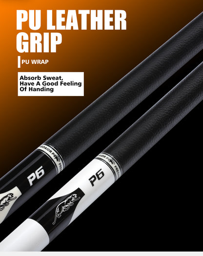 PREOAIDR 3142 P6 Billard Pool Cue Maple Shaft مع تمديد 13 مللي متر 11.5 مللي متر 10 مللي متر طرف Uni-lock مشترك جلد قبضة عصا جديلة