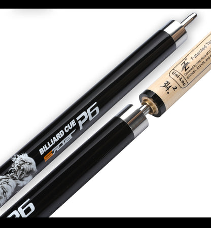 PREOAIDR 3142 P6 Billard Pool Cue Maple Shaft مع تمديد 13 مللي متر 11.5 مللي متر 10 مللي متر طرف Uni-lock مشترك جلد قبضة عصا جديلة