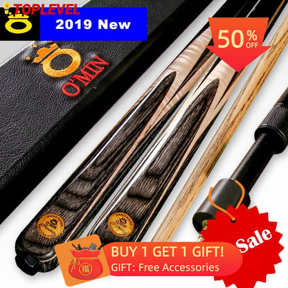 O'MIN Snooker Cue High-end One Piece Snooker Cue or 3/4 Piece Cue with Excellent Case with Telescopic Extension Snooker Stick