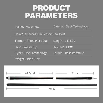 CHINA McDermott Break Punch Jump Cue 13mm