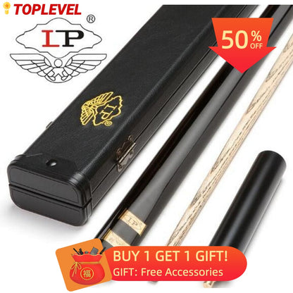 New Arrival Excellent Handmade LP 3/4 Piece Snooker Cue Kit with Portable Case 10mm Tip Snooker Stick Billiard Kit Cue Stick