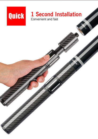 Billard Extendable Extension 1 pcs Black Carbon Fiber Aluminum Alloy for MEZZ/ZOKUE/FURY/PREDAIOR