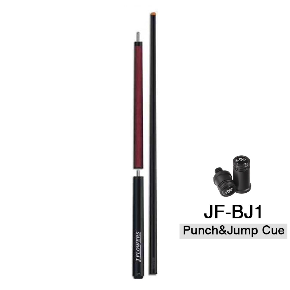Jflowers BK BJ JP Billiards Punch Jump Cue Carbon Fiber Tecnologia